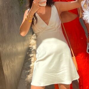 Billy J Boutique Cream Silk Dress